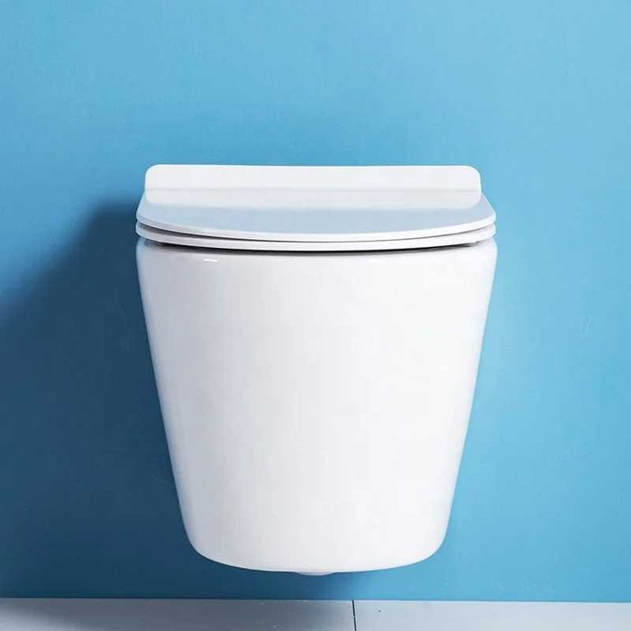 Конзолна тоалетна чиния - бяла