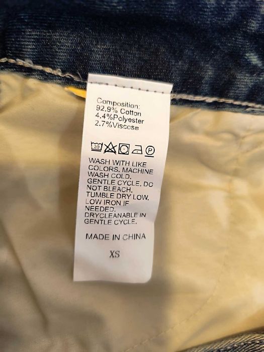 PRET REDUS  -  Fustă scurtă din denim damă, XS, nouă fără etichetă