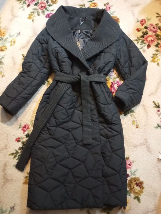 Стеганное пальто ( плащ ) качество Супер Шерсть+ кашемир
