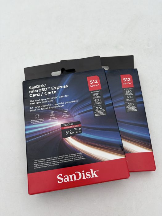 Card microSDXC SanDisk by Western Digital, 512 GB, sigilate