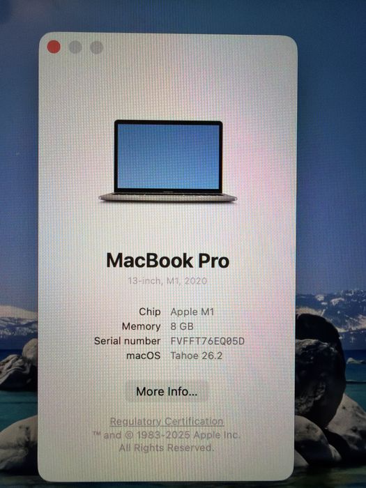 MacBook Pro 13” M1 (2020) | 8GB RAM | 95% Батерия | Отлична работа