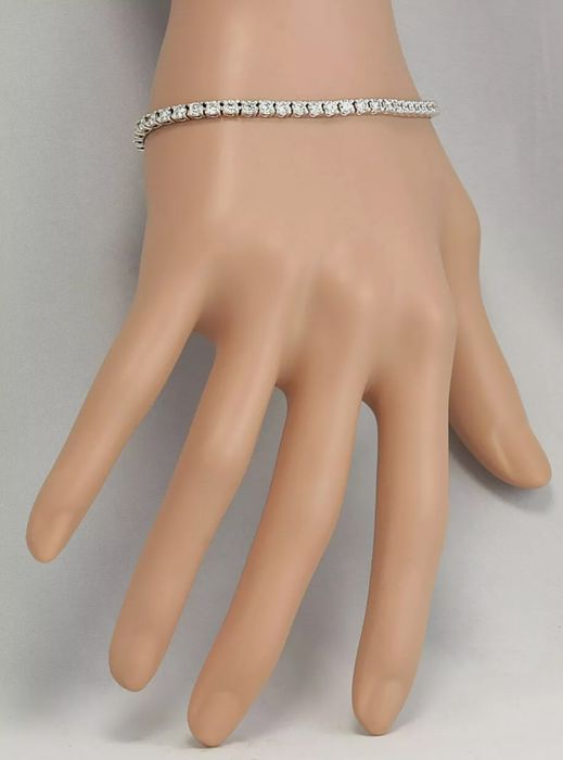 Bratara Tennis Diamante Naturale 5 Ct Claritate SI1 culoare F Certif