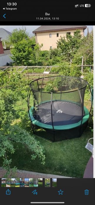 Батут каркасный 427 см