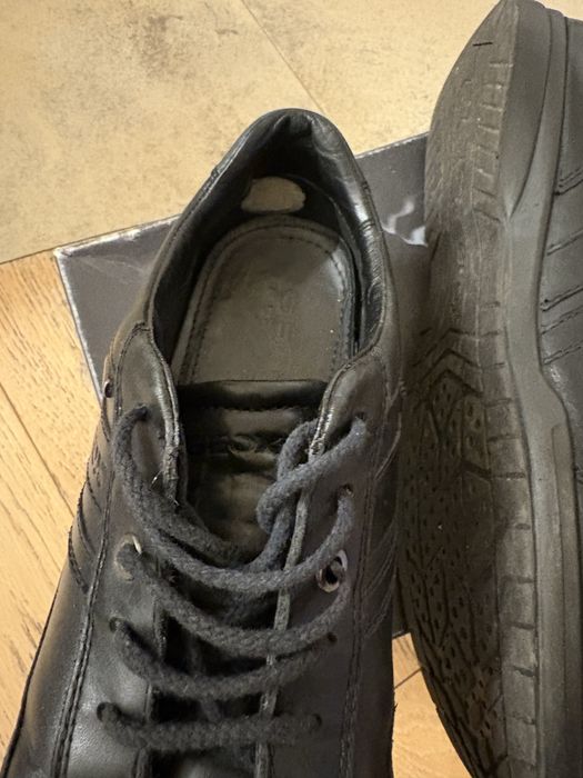 Мъжки есенно-зимни обувки Geox черни кожени 41 размер