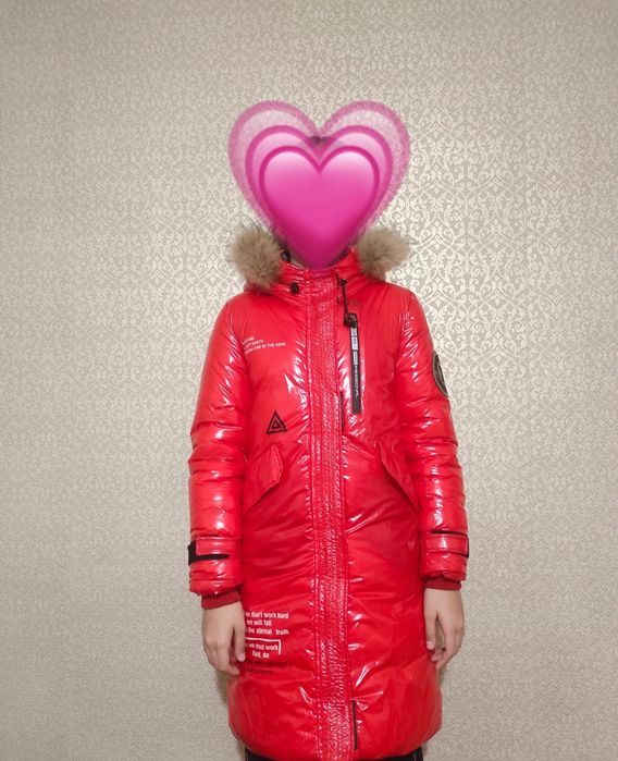 Зимняя куртка  для девочки  хорошом состояние