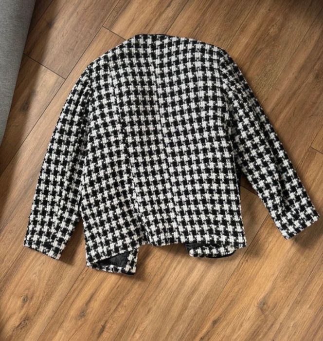 Blazer dama marimea XL, culoare alb negru