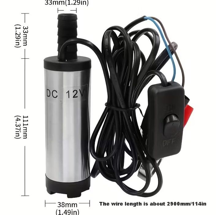 Pompa de Transfer Combustibil,Ulei,Vin.Tuica,Apa..ETC 12 Volti