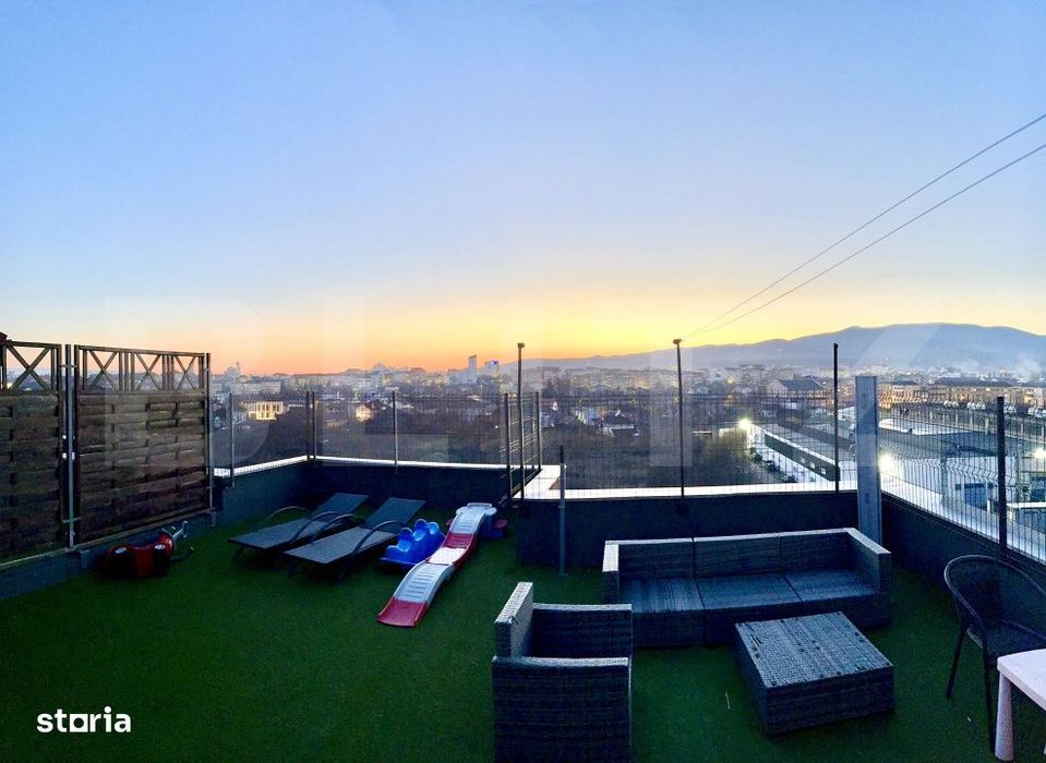 Penthouse cu scara interioara, 85 mp utili, 3 camere, 2 Terase, zona C