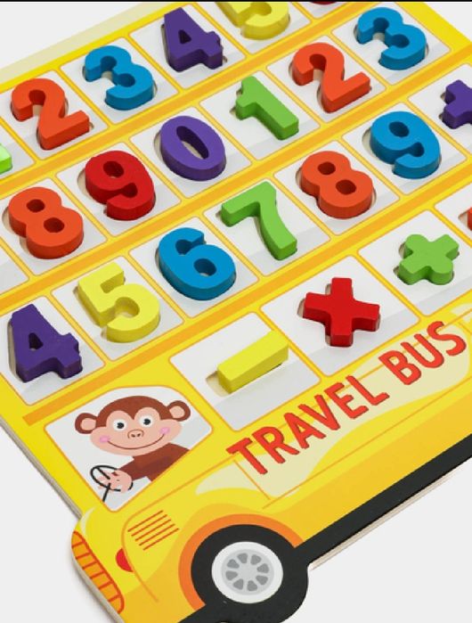 Деревянные цифры , сортер для малышей