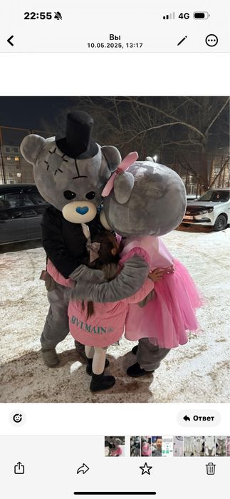 Мишки  костюмы  в аренду