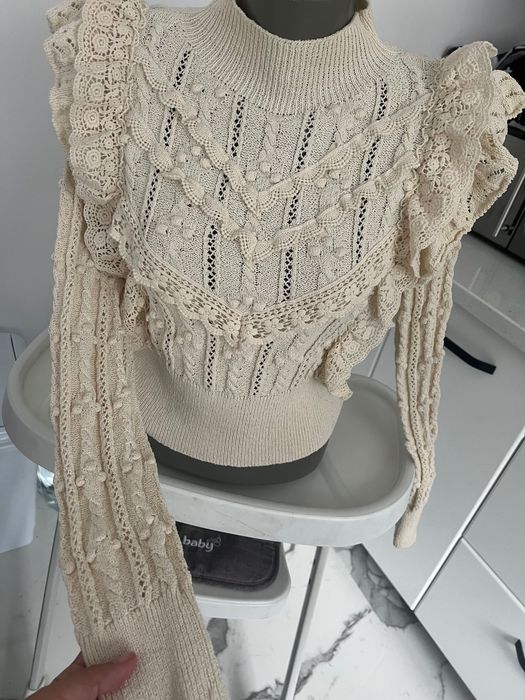 Zara плетена блуза поло S/M