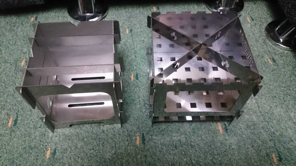 Печка щепочница походная