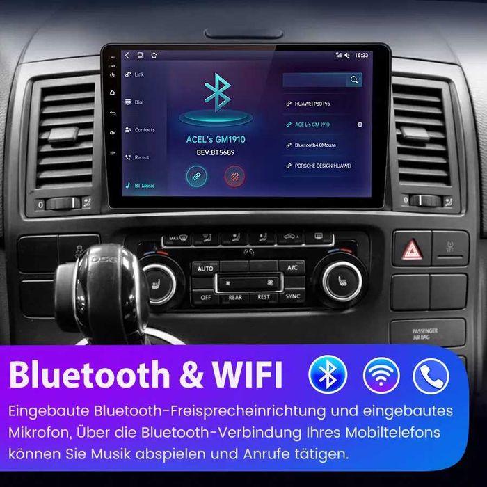 Мултимедия Двоен дин за VW Multivan T5 Volkswagen навигация с Android