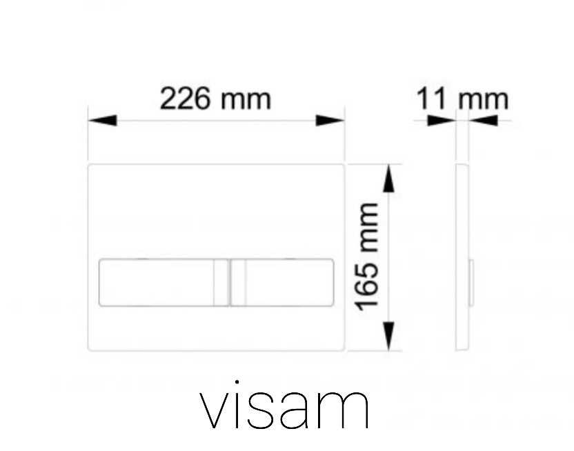 Clapete WC incastrat