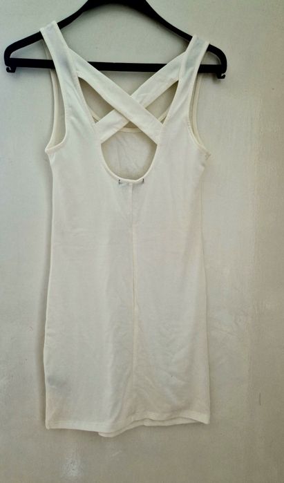 Млечно бяла рокля Нова! S