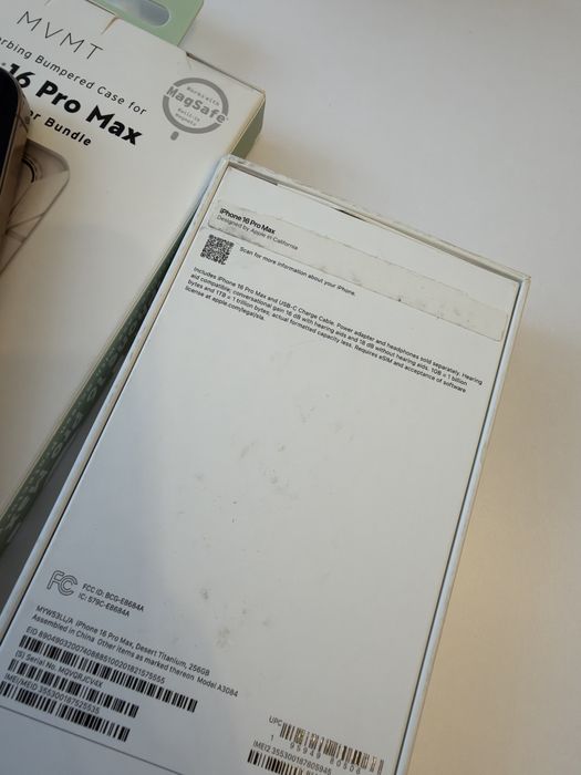 Vand iphone16 pro max 256GB e sim