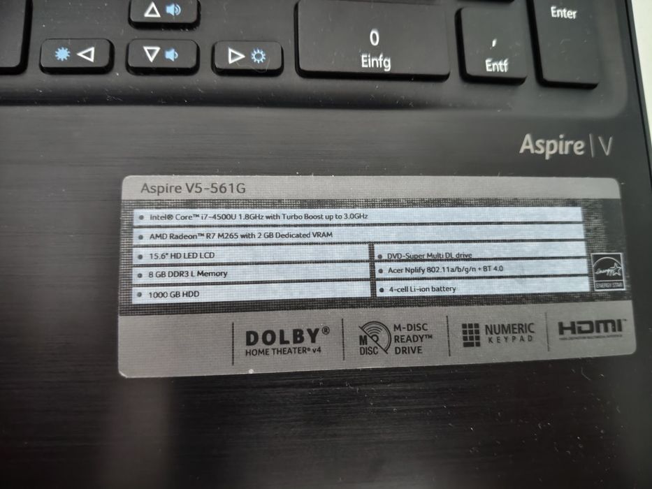 Acer Aspire V5-561G i7 gen 4 Gaming