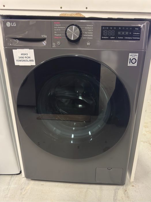 Mașină de spălat rufe cu uscător slim LG V5WD95SLIMB