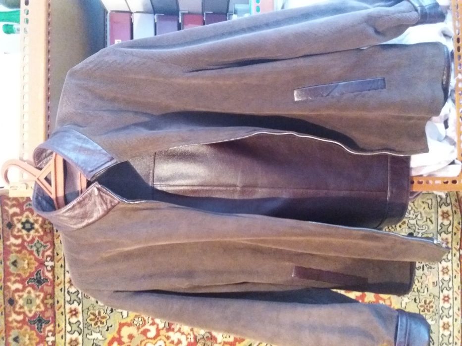 Кожаная мужская куртка.