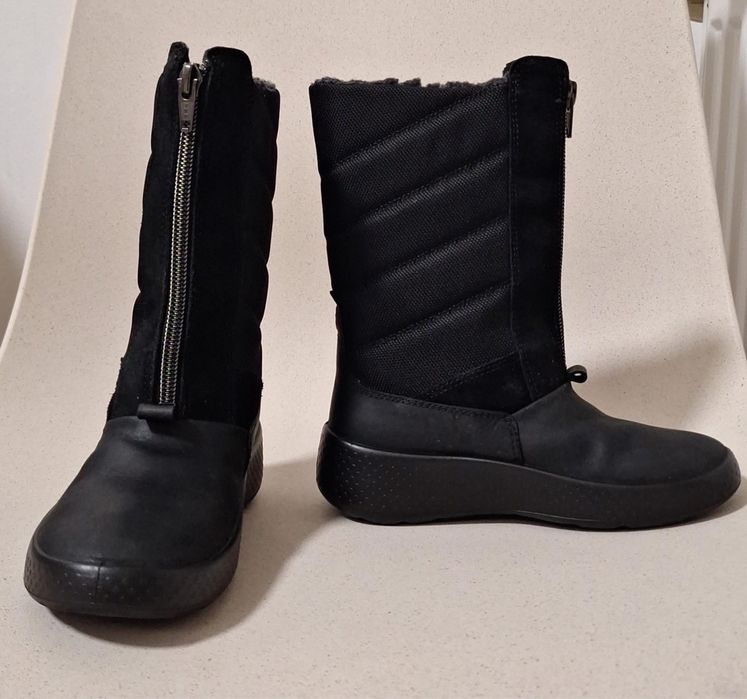 Vand cizme Ecco din piele naturala, imblanite, marimea 29