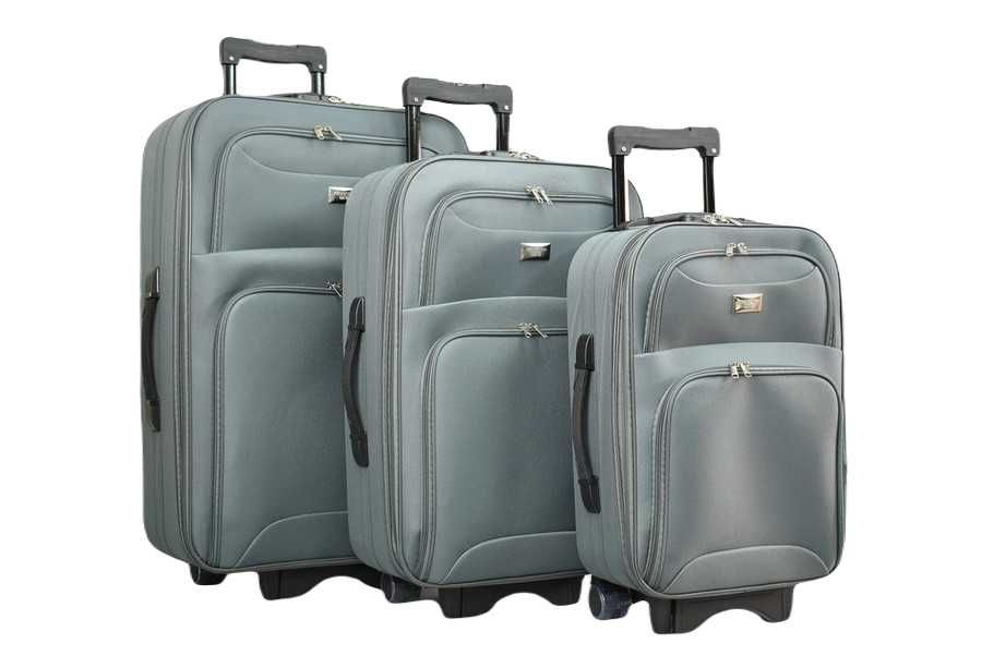 Куфар от текстил -3 броя комплект - Опция - Син/Сив/Черен