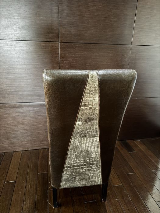 Set Scaune piele naturala maro