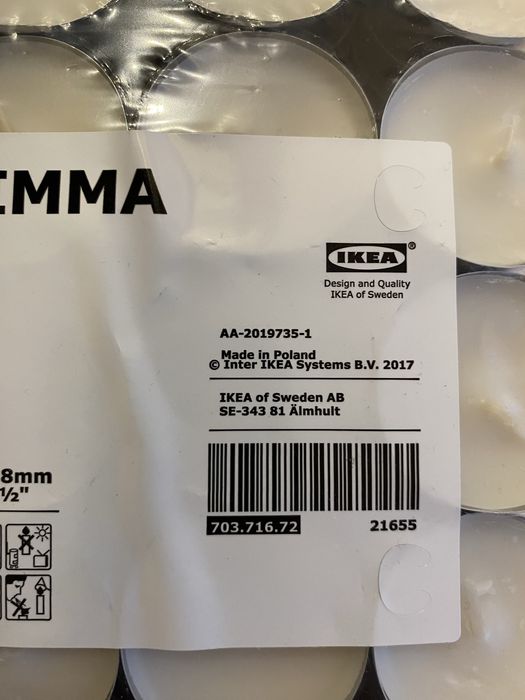 Свечи чайные IKEA