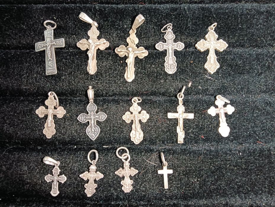 Кулоны, винтажное серебро.