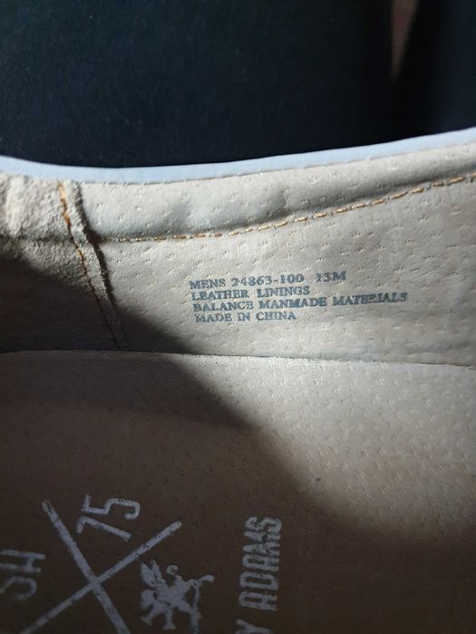 Pantofi sport de vara albi STACEY ADAMS superbi masura 47