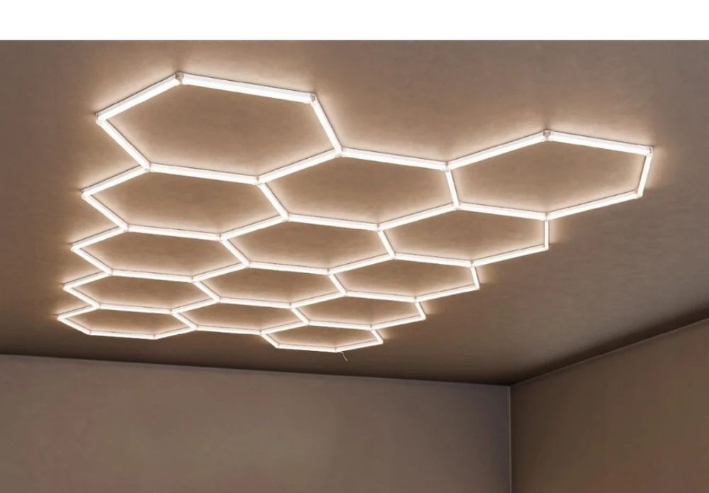 Lumini led  hexagonale pentru garaje ,magazine ,etc..