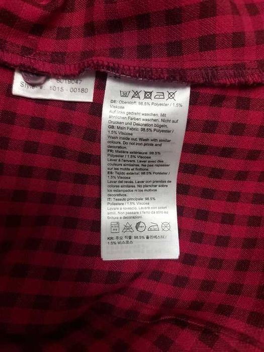 Cămașă Mammut, mărime S, vișiniu, carouri, material tehnic, regular fit