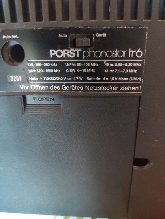 Radio PORST phonostar hr6