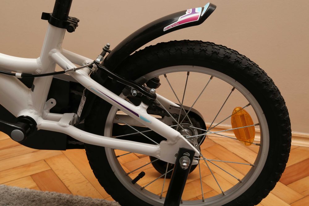 Bicicleta copii Cross Daisy alb si roz 16"