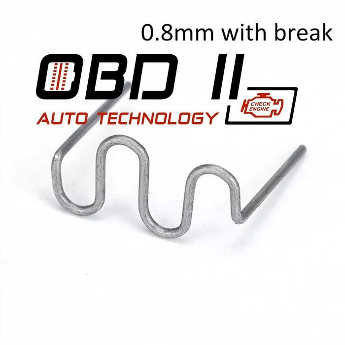 Скоби / Пластини / Телчета за поялник за пластмаса 4 вида 100бр/пакет