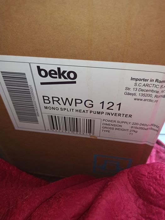 Aer condiționat Beko nou/sigilat 12000 btu