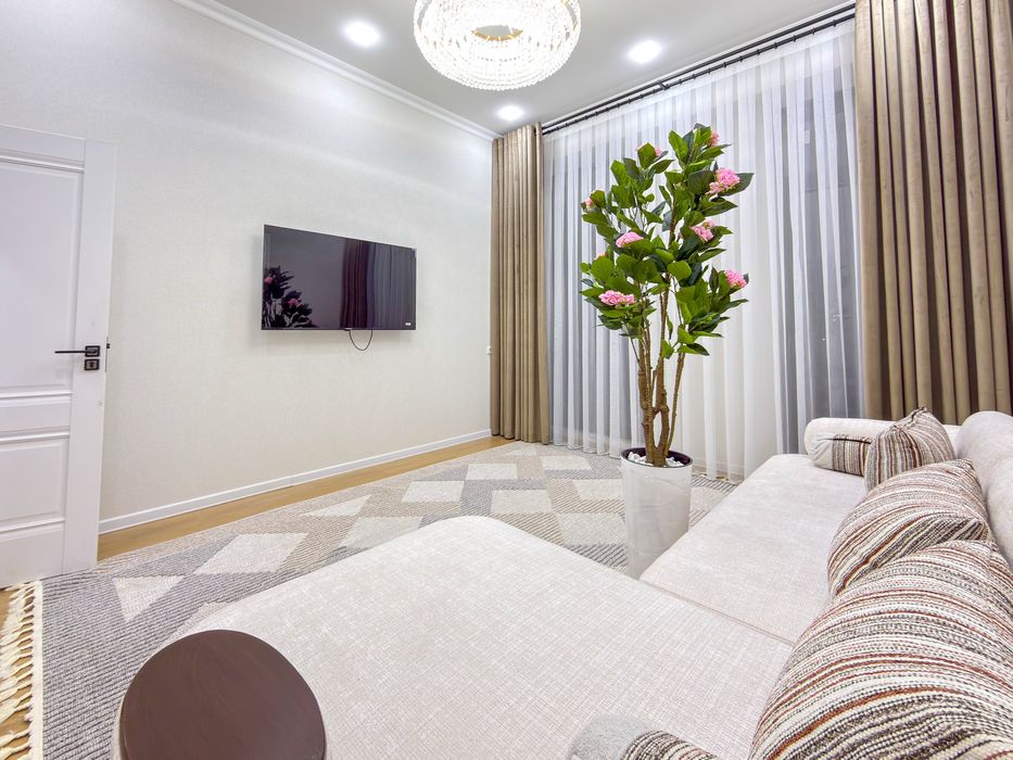 2/7/9 64м2 Ташсельмаш новостройка С новым ремонтом с мебелью и технико