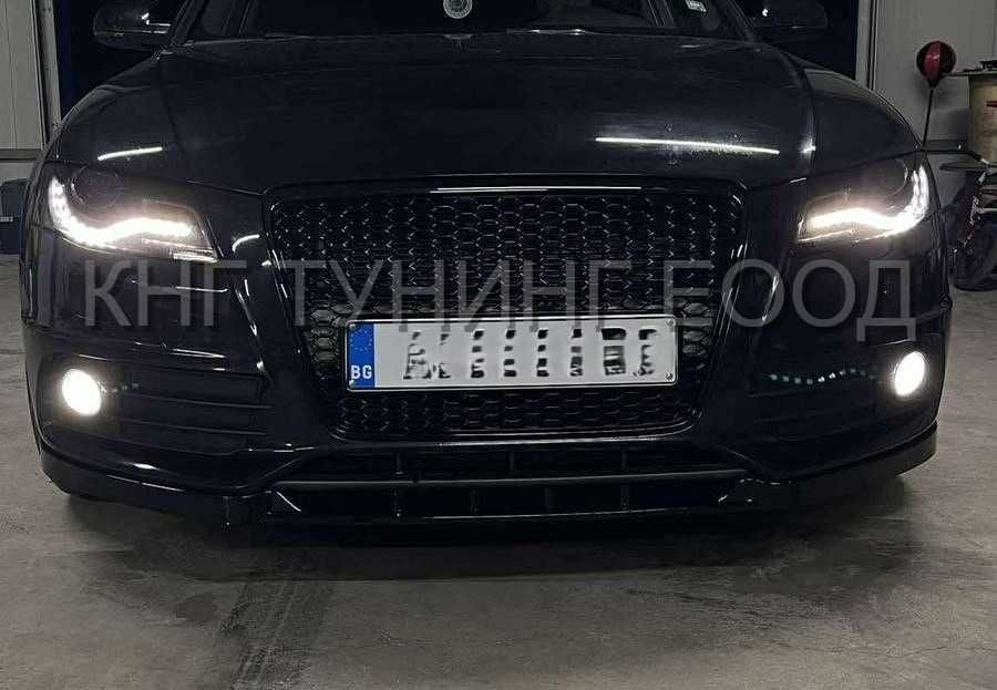 Преден лип спойлер за ауди а4 б8 / audi a4 b8 lip / добавка за предна броня / нож