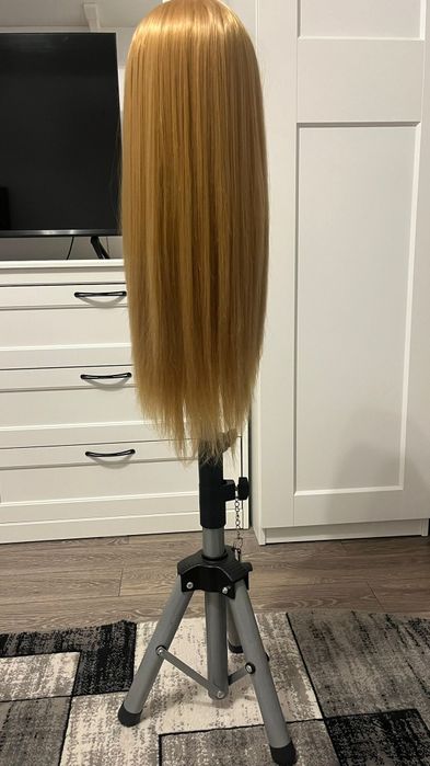 Ideal pentru vopsit,cap de manechin,par bogat si lung