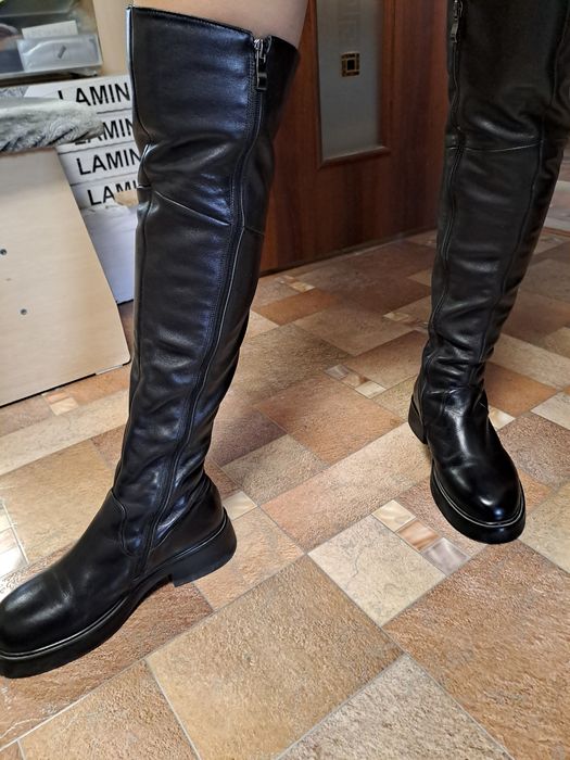 Продам Ботфорты кожанные