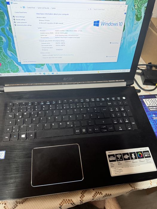 Laptop acer aspire 5 8gb ram i5 1t memorie