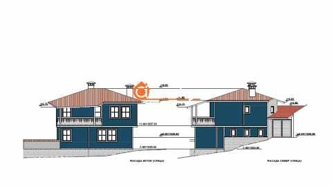 Продава се: Парцел 312 кв.м., с проект и разрешение за застрояване на двуетажна къща, гр. Копривщица