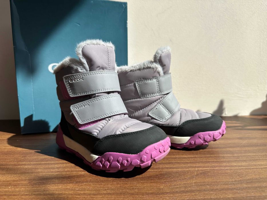 Зимни обувки / ботуши / апрески Geox TREKKYUP в сиво, размер 29