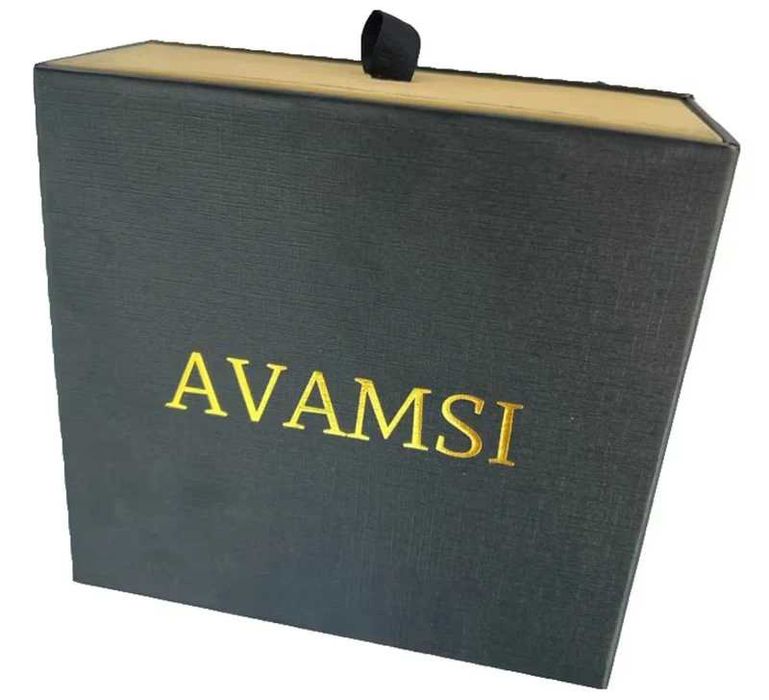 NEW - Avamsi - Curea cu inchidere automata, 100% Piele Naturala, Negru Grant