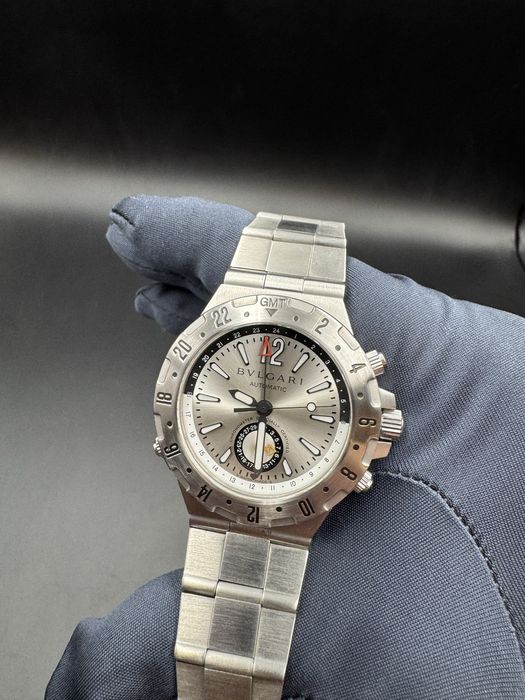 BULGARI diagono proffesional GMT stainless steel automatic