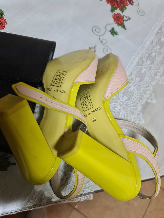 Vând sandale dama femei din piele șarpe nr 35 , Epica, toc 10 cm