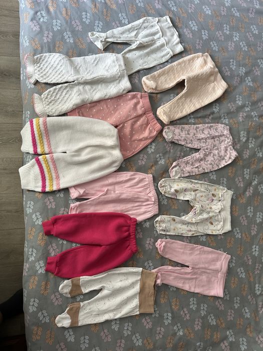 2 пакета вещей на девочку от 0 до 9 мес