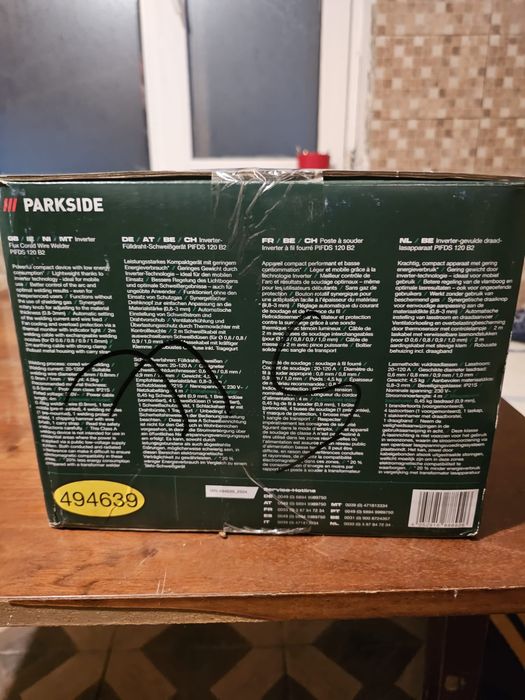 Aparat de sudură Parkside PIFDS 120 B2, Inverter, 120A, Nou, Sigilat