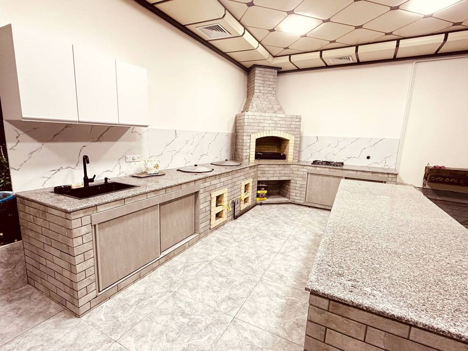 Барбекю. Летняя кухня. Очаг.