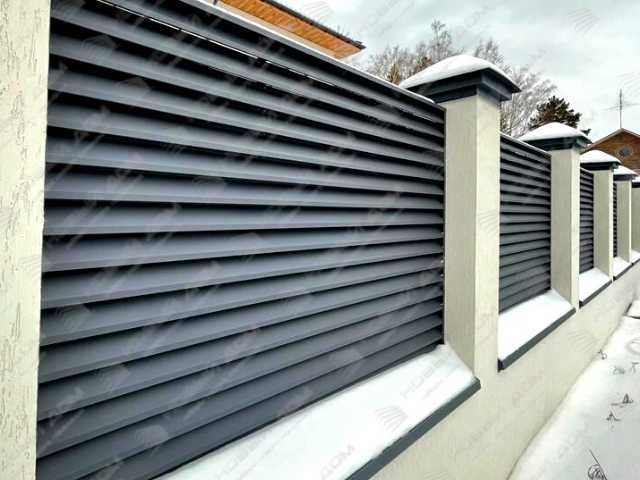 Забор жалюзи еврожалюзи