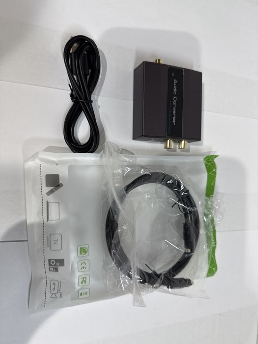 Convertor audio analog la digital VPFET RCA optic AUX Toslink adaptor